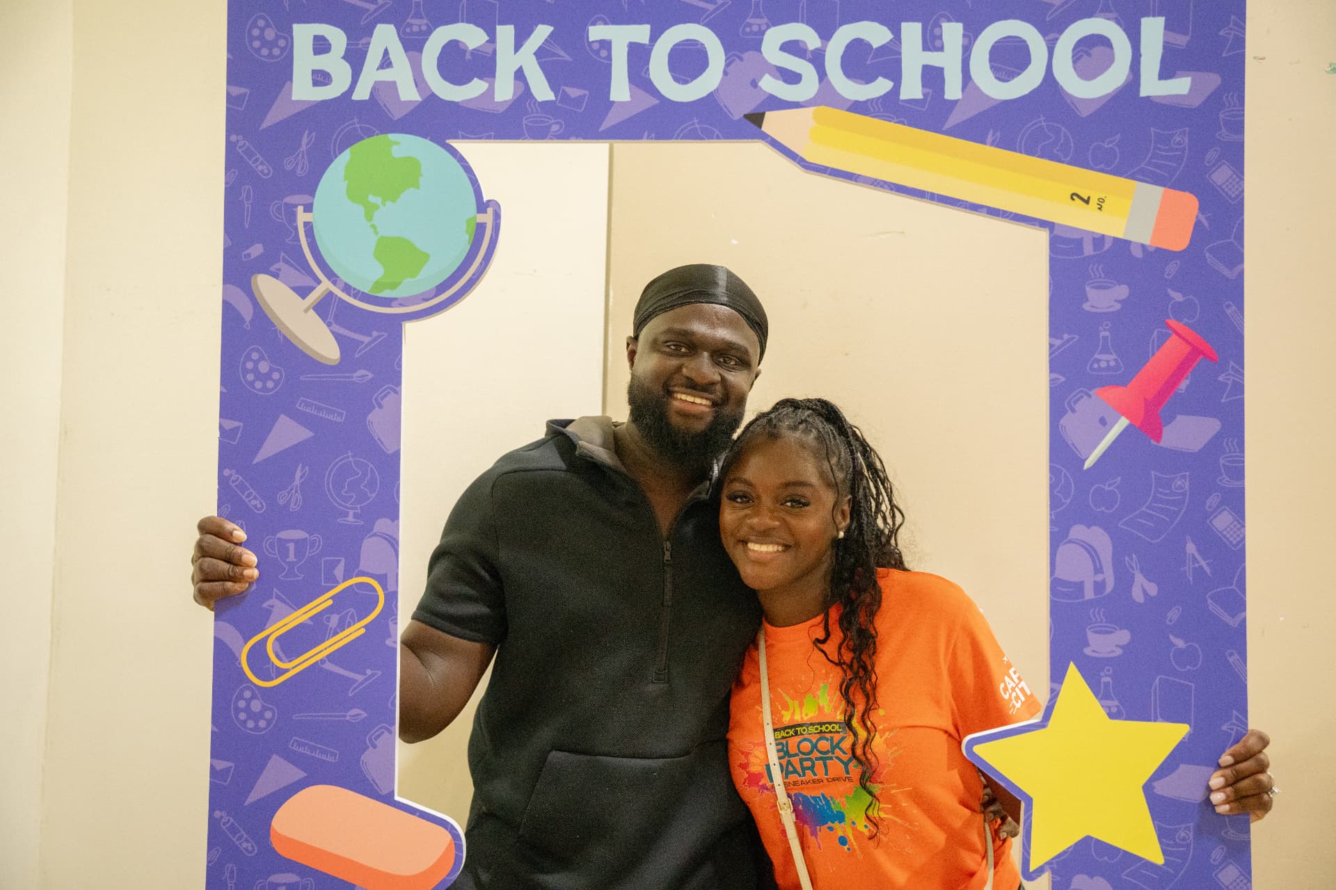 Back to school photo booth