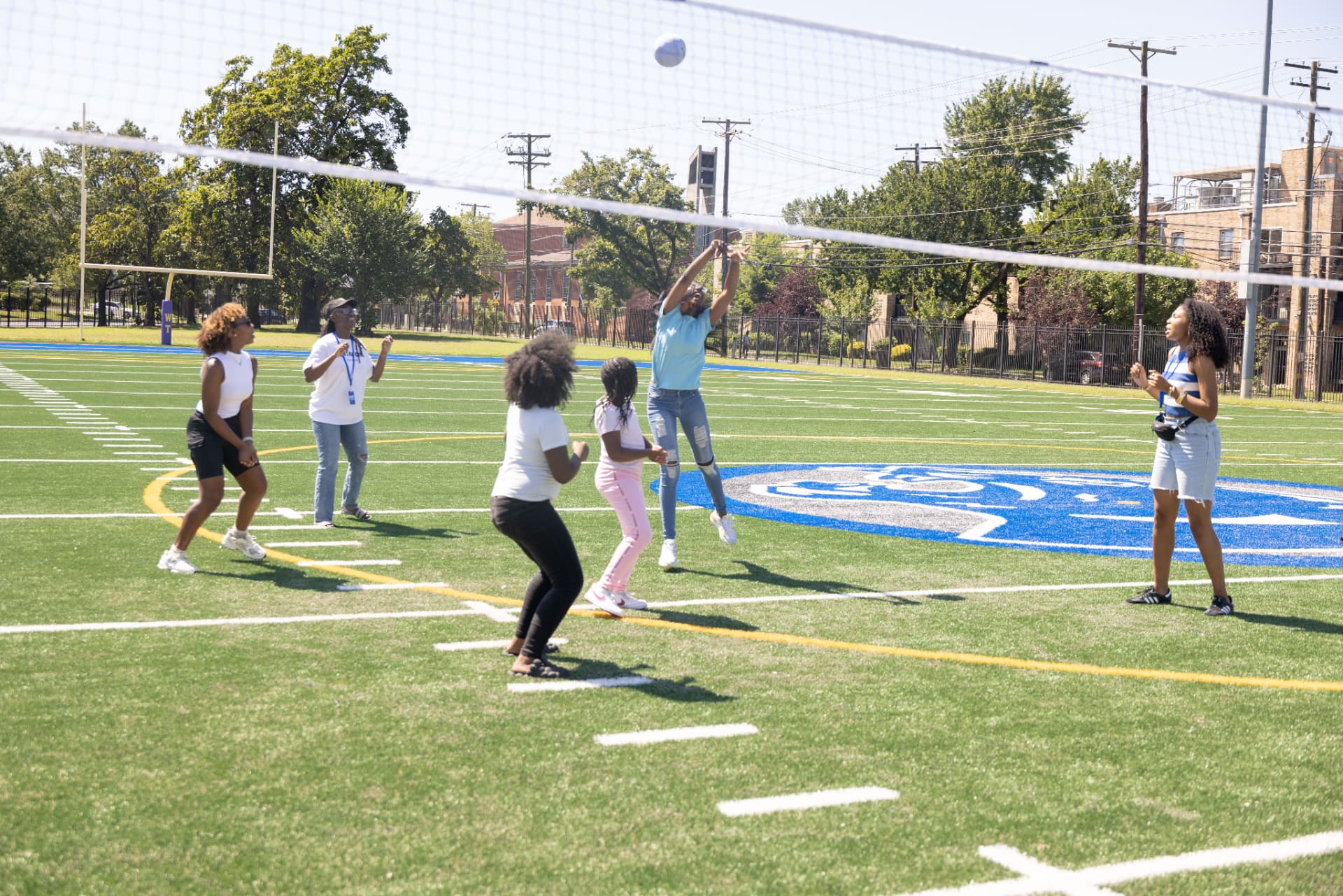 Volleyball on the turf